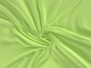 Saténové prostěradlo LUXURY COLLECTION sv. zelené - 90/200 cm (Prostěradlo bavlněný satén)