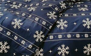 Metráž střižena bavlna Vánoční modrá - 8m