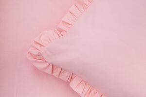 Bavlněné povlečení ROSE / UNI pink - 140/200 + 70/90 (Oboustranné povlečení bavlna)