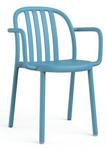 Židle Sue Lama s područkami modrá
