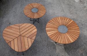 Přírodní bambusový zahradní jídelní stůl HOUE Circle 150 cm