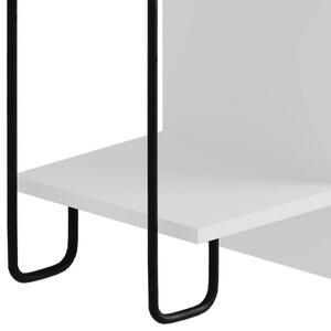 Noční stolek CACTUS bílá, levé provedení