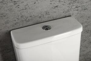 Sapho TURKU RIMLESS WC kombi mísa zvýšená, spodní/zadní odpad, bílá PC104WR