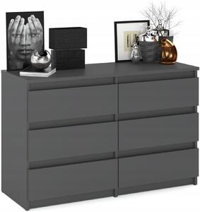 Komoda Stiv-Meble 100 x 33,5 x 71,5 cm, šedé odstíny, matná