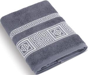 Froté ručník Řecká kolekce - šedomodrá