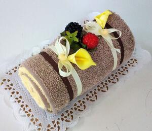 Textilní dort Miniroláda čokoládová