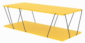 Konferenční stolek LABRANDA žlutá/černá
