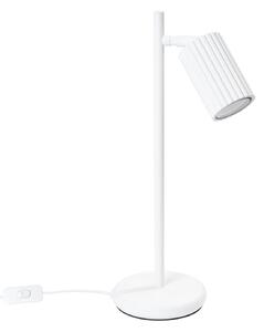 Stolní lampa Karbon, 1x bílé kovové stínítko