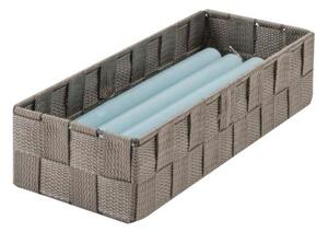 Úložný organizér do zásuvky Compactor TEX - košík L, 30 x 12 x 7 cm, Taupe (šedo-béžový)