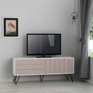 TV stolek PICADILLY bílá/světlá mocha