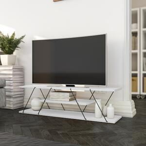 TV stolek CANAZ bílá/černá