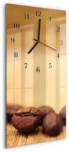 Skleněné hodiny vertikální Fazole zsppc-30x60-00174423