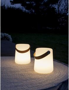Stolní LED lampa Bristol s popruhem, bílá, 17×17×21 cm – House Nordic