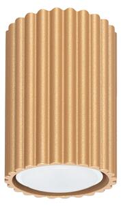 Stropní svítidlo Karbon, 1x zlaté kovové stínítko, (10 cm)