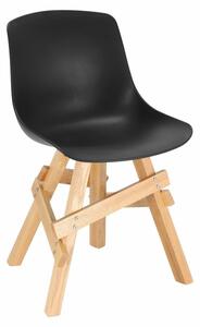 Židle Rail černá/důb