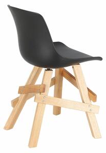 Židle Rail černá/důb
