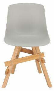 Židle Rail šedá/důb