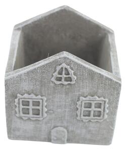 Květináč domek beton 10,5x10x12cm