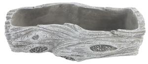 Betonový květináč ve tvaru kmene 28,5x12x8cm