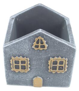 Květináč domek beton 10,5x10x12cm