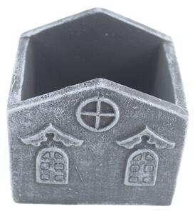Květináč domek beton 13x10x12,5cm