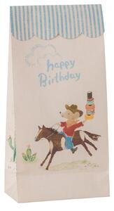 Papírový sáček Happy birthday Cowboy – set 12 ks