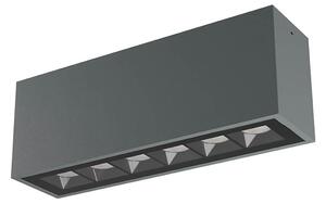 Redo Stropní venkovní LED svítidlo AROOS 15W, d. 26,5 cm, IP65 Barva: Tmavě šedá, Teplota světla: 2700K, Stmívání: ON/OFF (bez stmívání)