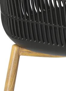 Židle Becker černá/přírodní