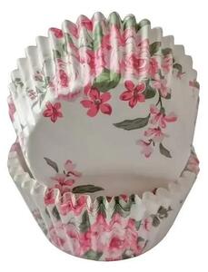Cukrářské košíčky na muffiny Bella s květy 60 ks (ISABELLE ROSE)