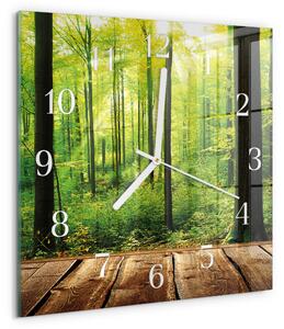Skleněné hodiny Les zskb-30x30-00086594