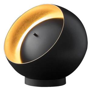 Oluce - Eva Stolní Lampa Diameter 25 Black/Gold - Lampemesteren