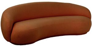 J-line Oranžová čalouněná pohovka Polar 234 cm