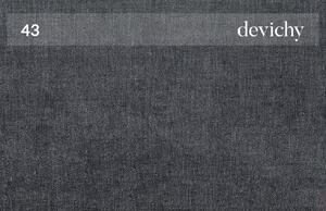 Tmavě šedá látková třímístná pohovka DEVICHY Levie 222 cm