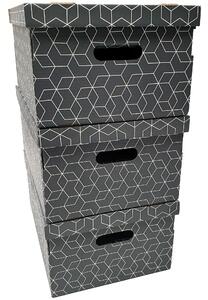 Compactor sada 3ks úložných boxů,kartonové krabice,RAN5959