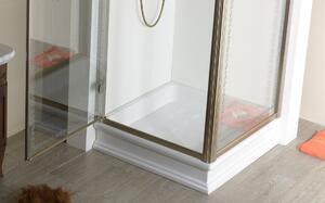Kerasan RETRO keramická sprchová vanička, čtverec 100x100x20cm, bílá 134001