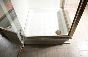 KERASAN RETRO RETRO keramická sprchová vanička, čtverec 90x90x20cm, bílá 133801