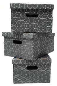 Compactor sada 3ks úložných boxů,kartonové krabice,RAN5959