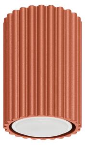 Stropní svítidlo Karbon, 1x okrově červené kovové stínítko, (10 cm)
