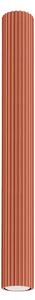 Stropní svítidlo Karbon, 1x okrově červené kovové stínítko, (60 cm)
