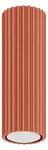 Stropní svítidlo Karbon, 1x okrově červené kovové stínítko, (20 cm)