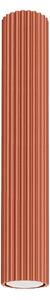 Stropní svítidlo Karbon, 1x okrově červené kovové stínítko, (40 cm)