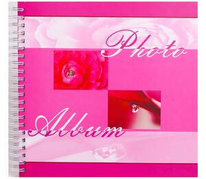Spirálové fotoalbum na růžky SUMMER BREEZE 40 stran 30x30 růžové