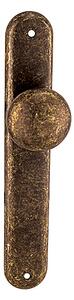 Dveřní koule na štítu MP Elegant (OBA - Antik bronz), KP koule pevná kus, Bez otvoru, MP OBA (antik bronz)