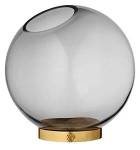AYTM - Globe vase w. stand Ø17 Black/GoldAYTM - Lampemesteren