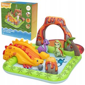 Nafukovací bazén obdélníkový DĚTSKÉ HŘIŠTĚ VODNÍ DINOSAUŘI Bestway 262 x 188 cm