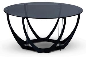 KONFERENČNÍ STOLEK, šedá, černá, kov, sklo, 80/80/40 cm Xora - Konferenční stolky, Online Only