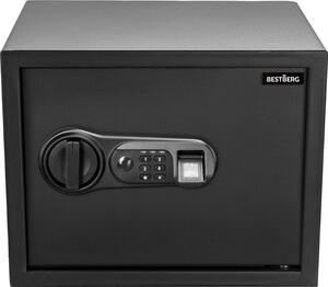Digitální trezor na otisk prstu BestBerg BBSB-2F / 30 x 38 x 30 cm / černá