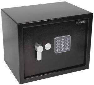 Digitální trezor BestBerg BBSB-4C / 30 x 38 x 30 cm / černá