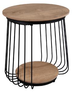 ODKLÁDACÍ STOLEK, černá, dub artisan Milino - Odkládací stolky, Online Only