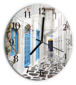 Skleněné nástěnné hodiny Santorini zsoc-fi30-00176402